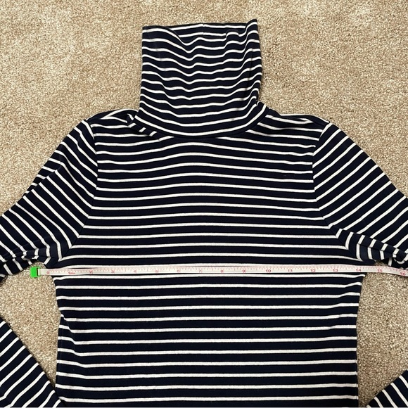 J. Crew Turtleneck Striped Cotton Sweater - Picture 9 of 11